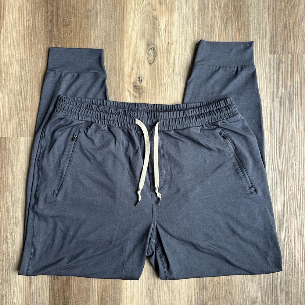 Vuori Ponto Performance Jogger Mens XXL Navy Blue Heather Drawstring Pants 2XL